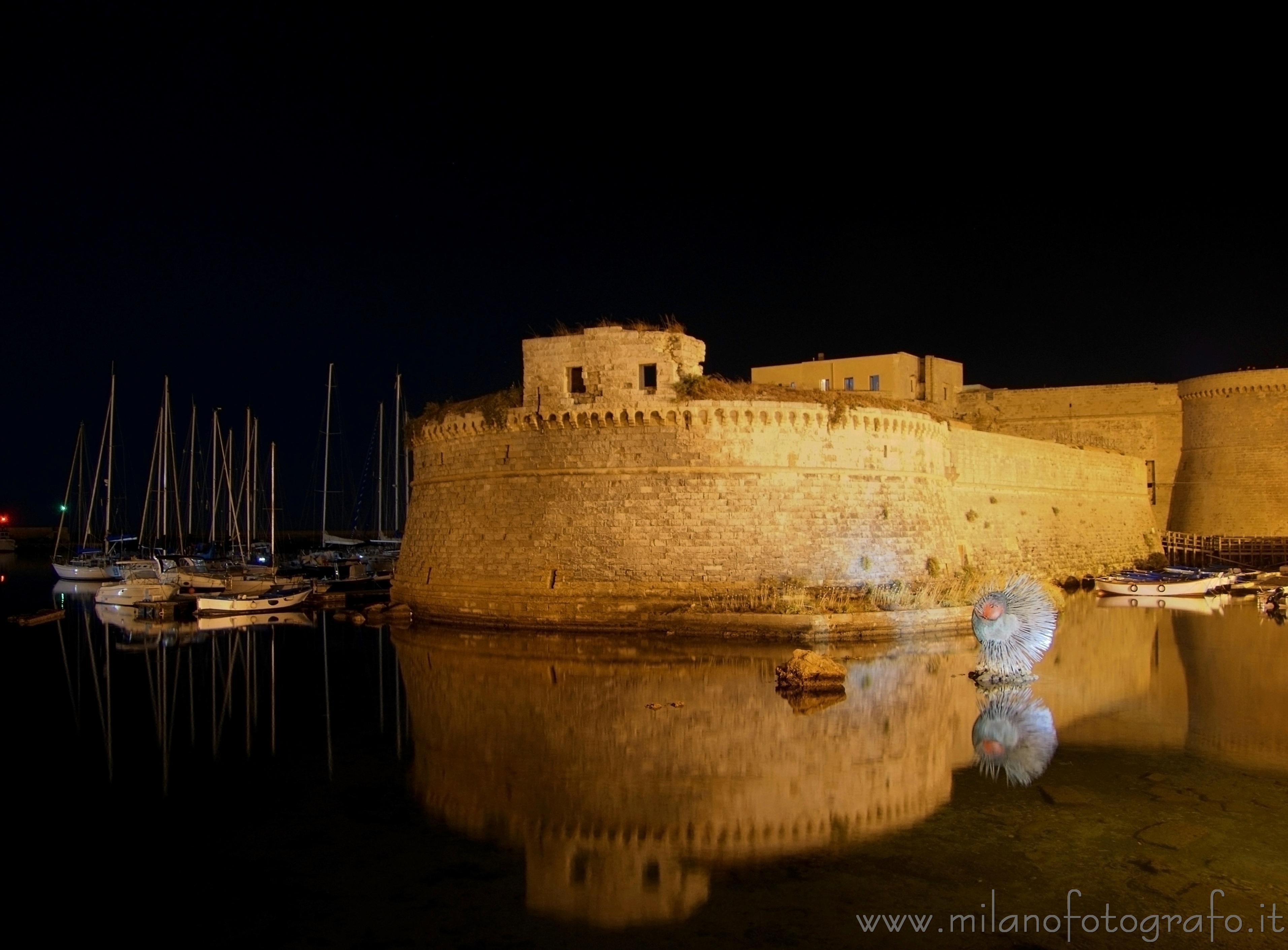 Gallipoli (Lecce, Italy) - Castle by night